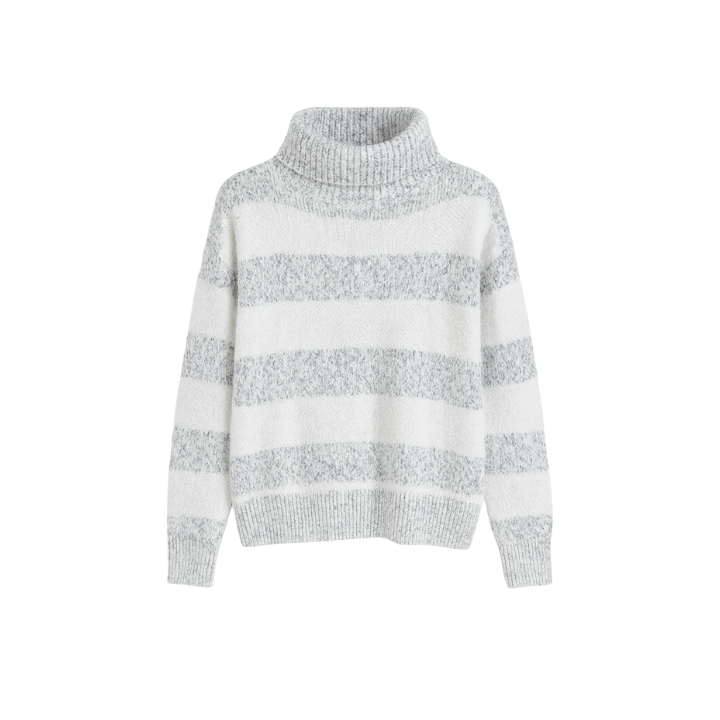 Moreau™ | Cozy Stripe Turtleneck